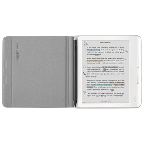 Kobo Libra Colour Notebook SleepCover Case - Sand Beige