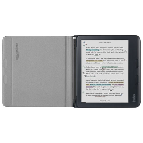 Kobo Libra Colour Notebook SleepCover Case - Black