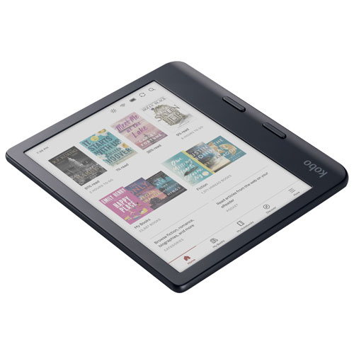 Liseuse numérique à écran tactile en couleur de 7 po Libra de Kobo - Noir
