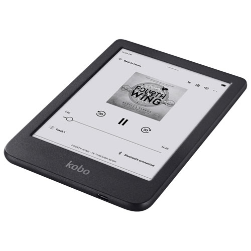 Kobo Clara Black/White 6” Digital eReader with Touchscreen - Black