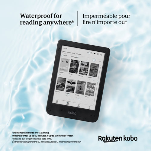 Kobo Clara Black/White 6” Digital eReader with Touchscreen - Black