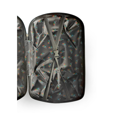 Valise porteuse rigide Dashmobile de Tucci-Kids - Camouflage gris