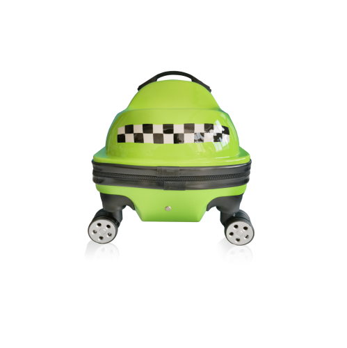 Valise porteuse rigide Dashmobile de Tucci-Kids - Vert citron