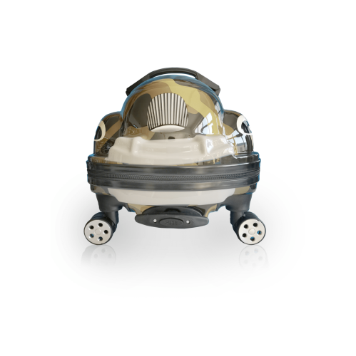 Valise porteuse rigide Dashmobile de Tucci-Kids pour enfants - Camouflage foncé