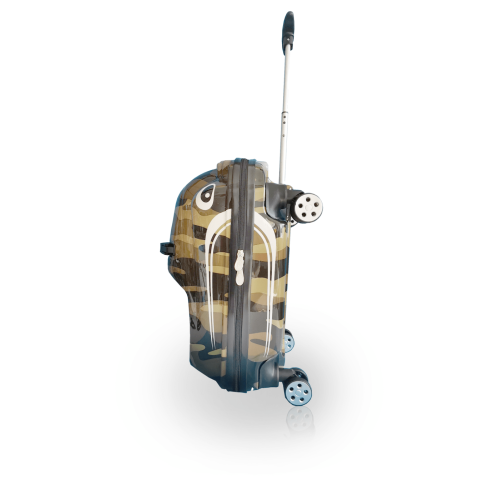 Valise porteuse rigide Dashmobile de Tucci-Kids pour enfants - Camouflage foncé