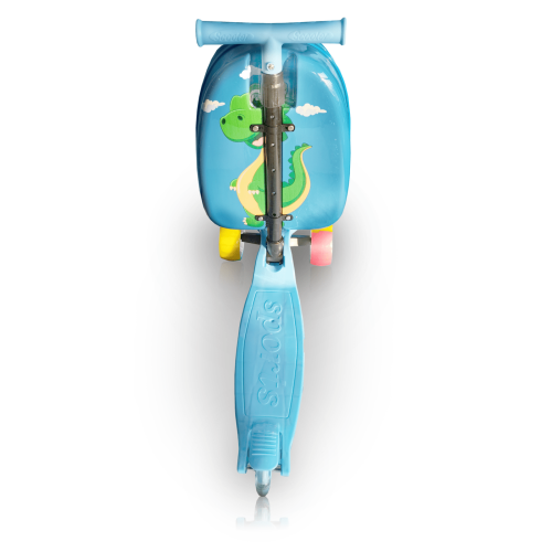 Valise rigide pour enfants trottinette de Tucci - charmante valise légère pour enfants avec roulettes