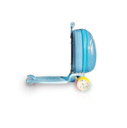Valise rigide pour enfants trottinette de Tucci - charmante valise légère pour enfants avec roulettes