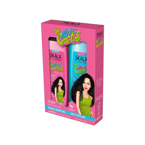 Kit de shampooing et revitalisant SKALA Expert mais Cachos, 325 ml