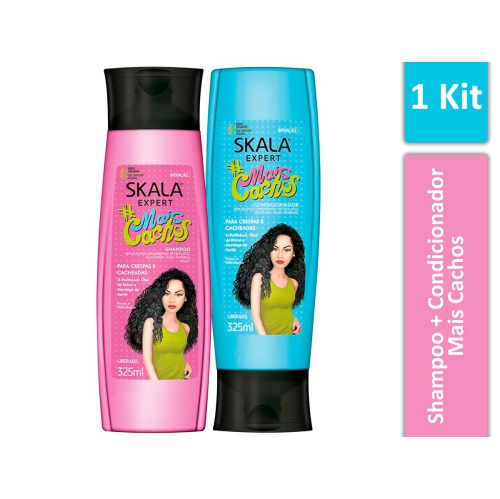 Kit de shampooing et revitalisant SKALA Expert mais Cachos, 325 ml