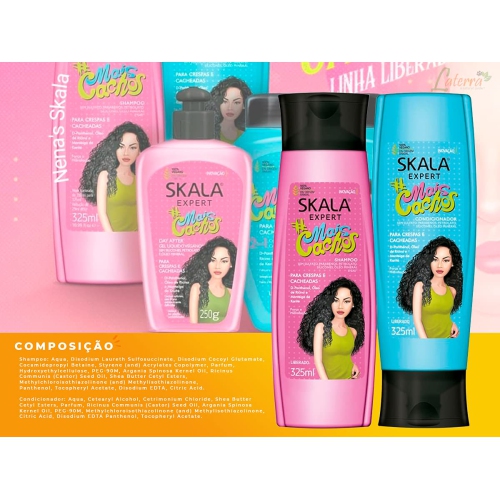 Kit de shampooing et revitalisant SKALA Expert mais Cachos, 325 ml