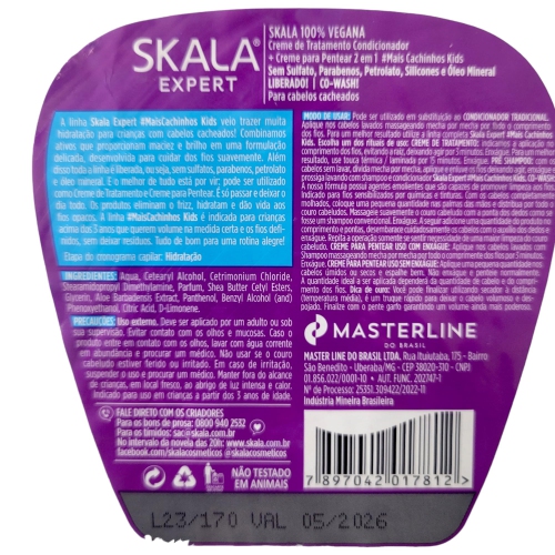 SKALA Skala - Linha Expert - More Curls for Kids 2 in 1 Treatment Cream Net 33.81 Oz, 2 Pack