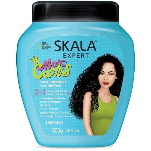 SKALA - 2 IN 1 Conditioning Treatment Cream for Curls, Hydrating, Frizz Control, 35.2oz – 2 Pack