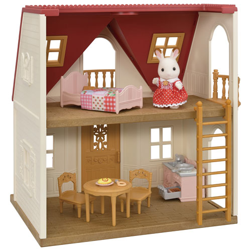 Ensemble de jeu Premier chalet douillet au toit rouge de Calico Critters