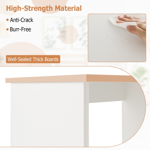 Topbuy Computer Desk for Small Space 31.5" Home Office Desk with Shelves Space Saving Study Writing Desk