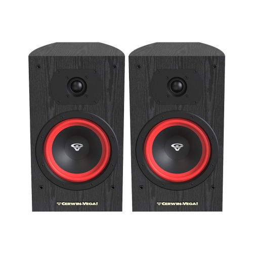 CERWIN VEGA LA165B 6.5” 2-WAY BOOKSHELF PAIR SPEAKERS – BLACK