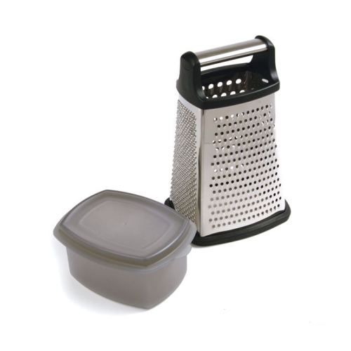 4 Sided Grater SS with Catcher