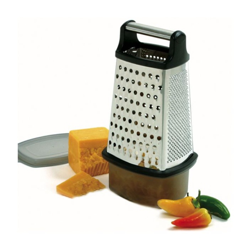 4 Sided Grater SS with Catcher
