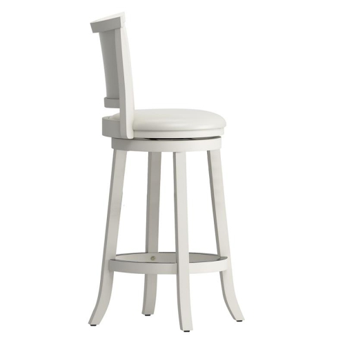 Tabouret de bar transitionnel à hauteur de bar Woodgrove - Blanc
