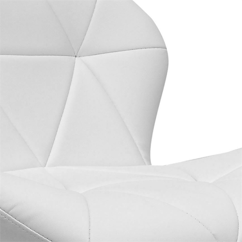 Tabouret de bar contemporain à hauteur réglable - Ensemble de 2 - Blanc