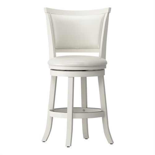 Woodgrove Transitional Counter Height Barstool - Set of 2 - White
