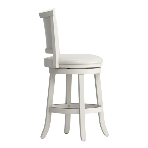 Woodgrove Transitional Counter Height Barstool - Set of 2 - White