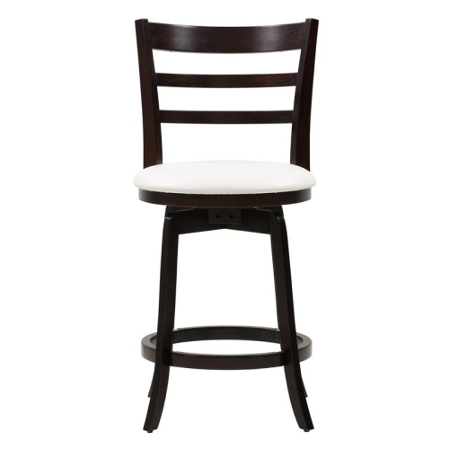 Woodgrove Contemporary Barstool - Espresso/White