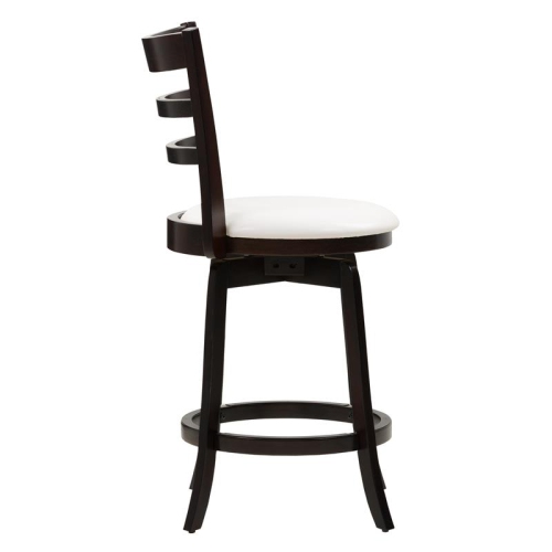 Woodgrove Contemporary Barstool - Espresso/White