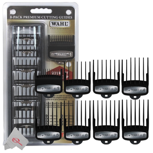 10x Wahl 8-Pack Premium Cutting Guides Fits All Wahl Full Size Clipper Blades