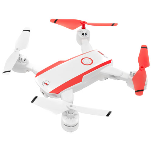 LiteHawk R.E.O. HD Drone with Camera - White/Red