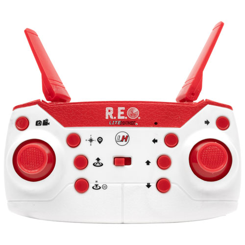 LiteHawk R.E.O. HD Drone with Camera - White/Red