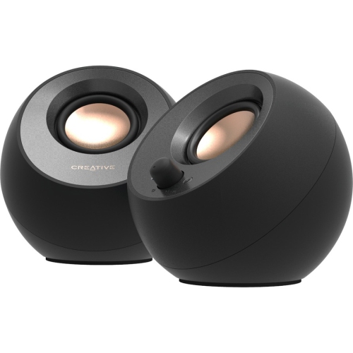 Creative Labs Pebble V3 2.0 Bluetooth Speaker System - Black