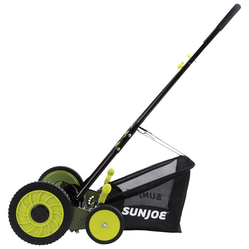 Sun Joe 18" Manual Reel Mower with Grass Catcher
