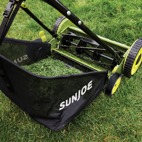 Sun Joe 18" Manual Reel Mower with Grass Catcher