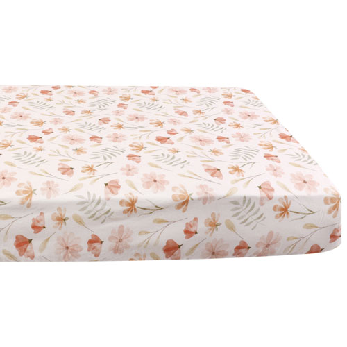 Drap-housse en jersey de Nemcor - Lit de bébé - Floral