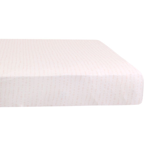 Nemcor Jersey Fitted Sheet - Crib - Pink Dots