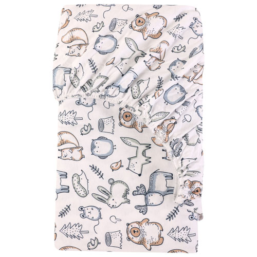 Nemcor Jersey Fitted Sheet - Crib - Woodland