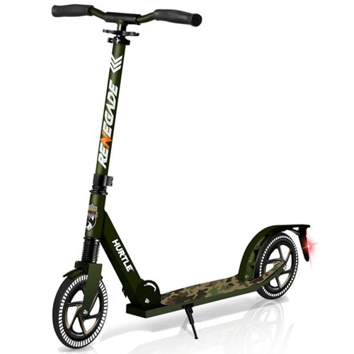 Trottinette légère et pliable - trottinette réglable pour adolescents et adultes, plateforme en alliage avec roues à impact élevé