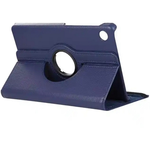 TopSave 360 Rotating PU Leather Stand Tablet Case For Samsung Tab A9 8.7" SM-X110/X115, Navy Blue