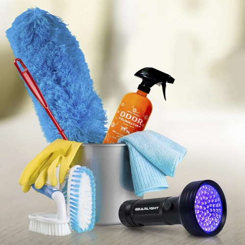 GearLight UV Flashlight Black Light from 68 LED Blacklight Flashlight Dog/Cat Pet Urine Detector, Bed Bug, Resin Curing, Dog Stain, and Carpet Odor