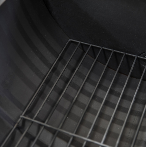 Deko Living 35 Inch Rectangular Outdoor Metal Wood Burning Barrel Firepit with Screen Lid and Poker