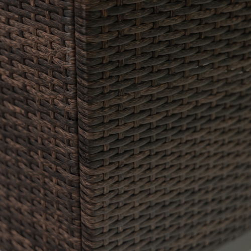 Foyer de table rectangulaire au gaz propane de 52 po 50.000 BTU avec pierres de lave de Deko Living