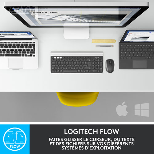 Souris Darkfield Bluetooth MX Anywhere 2S de Logitech - Graphite