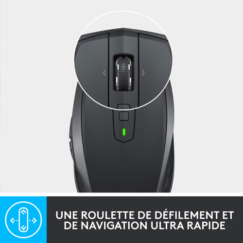 Souris Darkfield Bluetooth MX Anywhere 2S de Logitech - Graphite