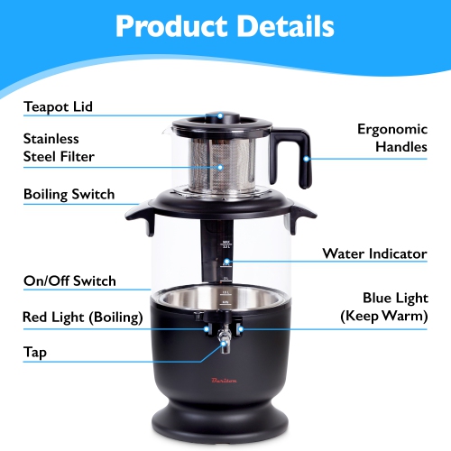 Bariton electric samovar Turkish style