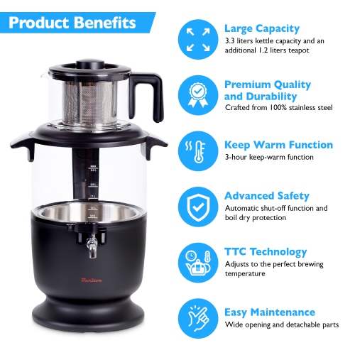 Bariton electric samovar Turkish style