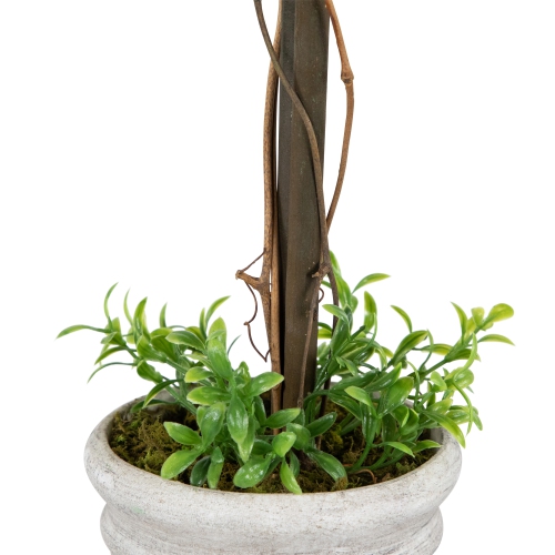 Potted Artificial Round Boxwood Topiary Tree - 18"