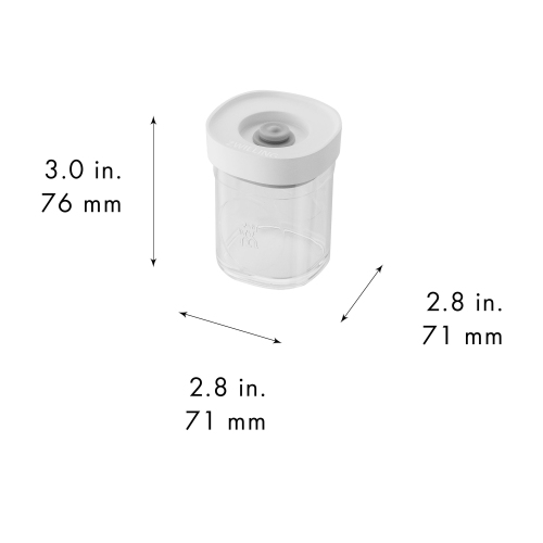 ZWILLING Fresh & Save CUBE Cube Set, Xs / 3 Piece Transparent-White