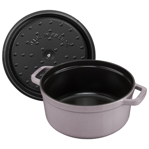STAUB La Cocotte 2.2 L Cast Iron Round Cocotte, Cherry Blossom