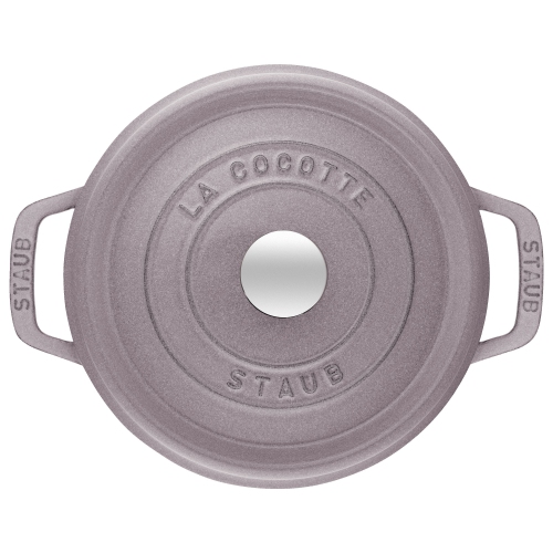 STAUB La Cocotte 2.2 L Cast Iron Round Cocotte, Cherry Blossom