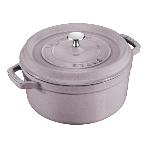 STAUB  La Cocotte 5.25 L Cast Iron Round Cocotte, Cherry Blossom